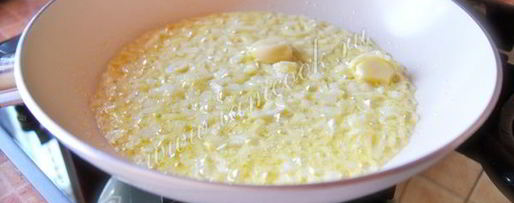 Шаг 3: ризотто с креветками и семгой