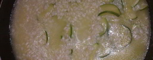 Шаг 1: ризотто с креветками и цукини