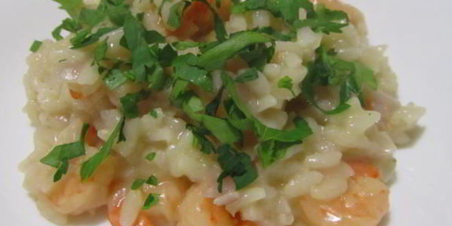 Рецепт ризотто с креветками