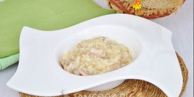 Рецепт ризотто с курицей и пармезаном