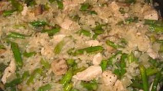 Рецепт Ризотто с курицей и спаржей