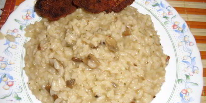 Рецепт ризотто с лисичками