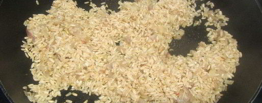 Шаг 1: ризотто с луком-пореем и помидорами