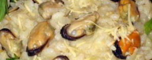 Шаг 5: ризотто с мидиями