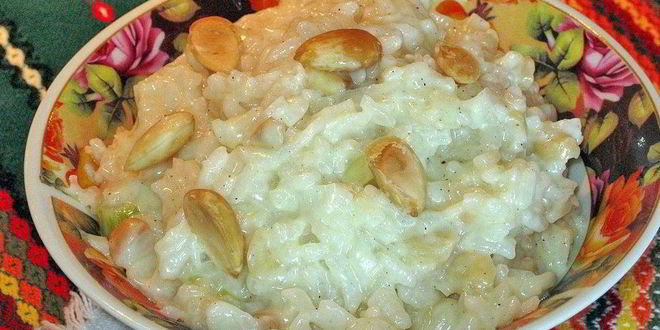 Рецепт ризотто с миндалем