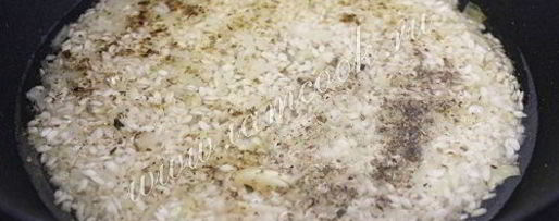 Шаг 6: ризотто с морепродуктами и стручковой фасолью