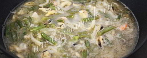 Шаг 10: ризотто с морепродуктами и стручковой фасолью