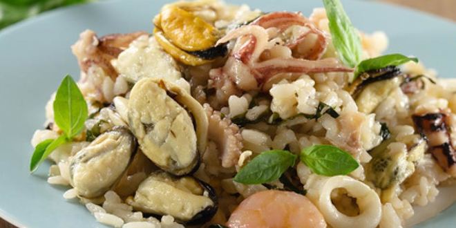Рецепт ризотто с морепродуктами