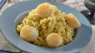 Рецепт Ризотто с морским гребешком