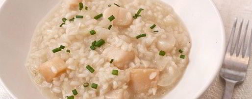 Шаг 11: ризотто с морскими гребешками и шампанским