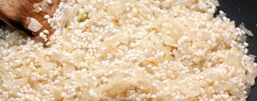 Шаг 6: ризотто с морскими гребешками и шампанским