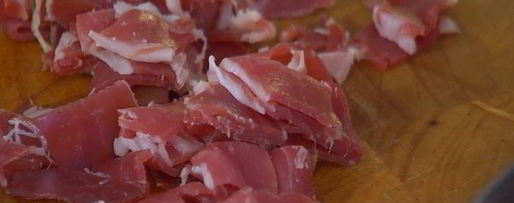 Шаг 1: ризотто с мятой и ветчиной