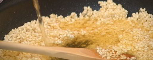 Шаг 6: ризотто с мятой и ветчиной