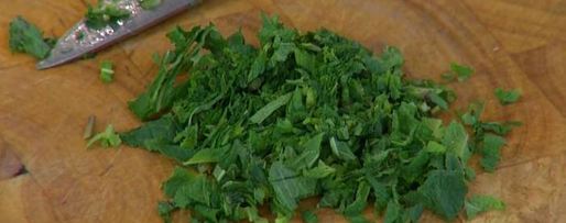 Шаг 8: ризотто с мятой и ветчиной