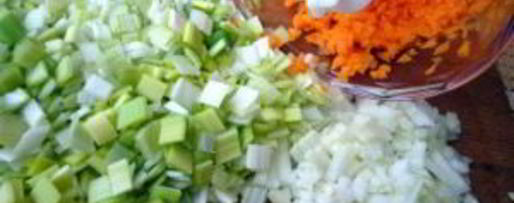 Шаг 1: ризотто с овощами и грибами