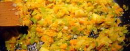 Шаг 2: ризотто с овощами и грибами