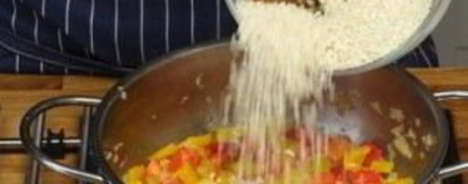 Шаг 1: ризотто с перцем