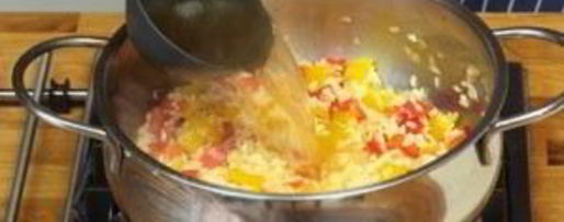 Шаг 2: ризотто с перцем