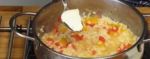 Шаг 3: ризотто с перцем