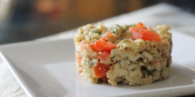 Рецепт ризотто с помидорами и спаржей