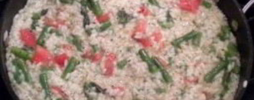 Шаг 7: ризотто с помидорами и спаржей