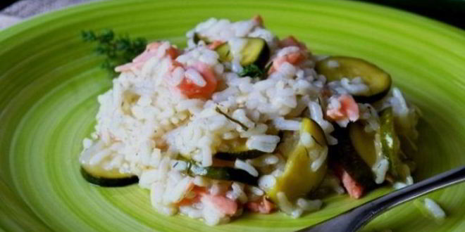 Рецепт ризотто с рыбой