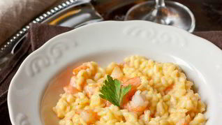 Рецепт Ризотто с шафраном и креветками
