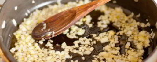 Шаг 3: ризотто с шафраном и креветками