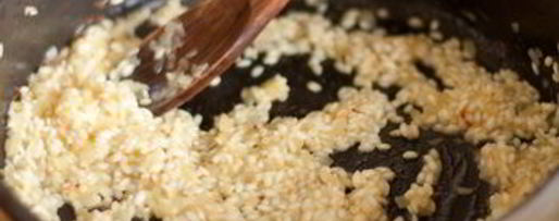 Шаг 7: ризотто с шафраном и креветками