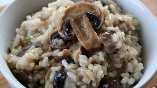 Рецепт Ризотто с шампиньонами и сливками