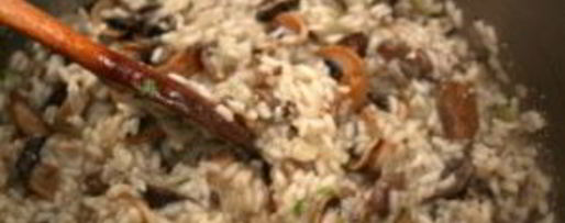 Шаг 5: ризотто с шампиньонами и сливками