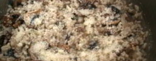 Шаг 6: ризотто с шампиньонами и сливками