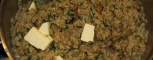 Шаг 2: ризотто с сушеными белыми грибами