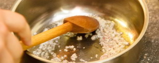 Шаг 1: ризотто с тыквой и копченой утиной грудкой