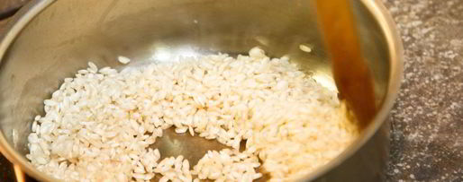 Шаг 2: ризотто с тыквой и копченой утиной грудкой