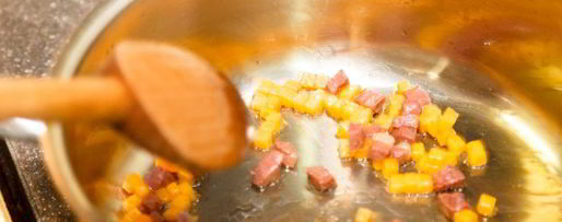 Шаг 5: ризотто с тыквой и копченой утиной грудкой