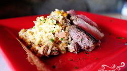 Рецепт Ризотто с уткой и ветчиной