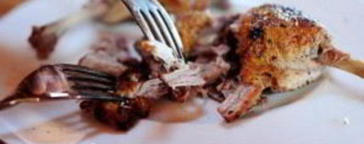 Шаг 1: ризотто с уткой и ветчиной