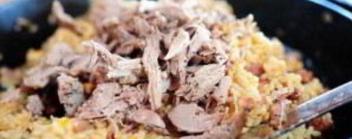 Шаг 5: ризотто с уткой и ветчиной