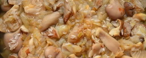 Шаг 7: ризотто с вешенками