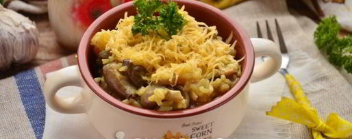 Шаг 10: ризотто с вешенками