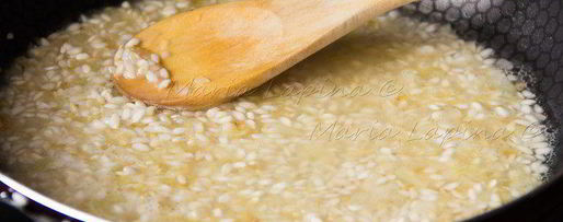 Шаг 3: ризотто с зеленым горошком, сыром джюгас и мятой