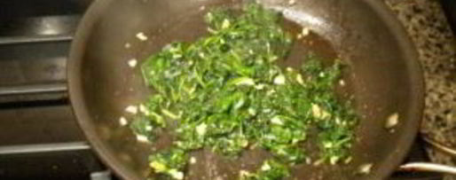 Шаг 1: ризотто со шпинатом и козьим сыром