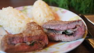 Рецепт Сальтимбокки с ризотто