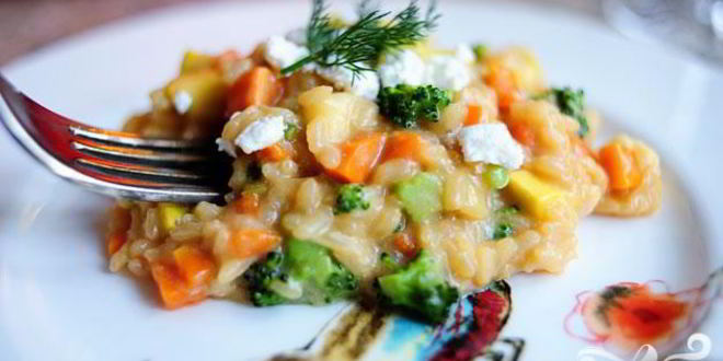 Рецепт весеннего ризотто