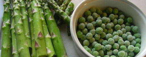 Шаг 6: запеченного ризотто со спаржей, зеленым горошком и шпинатом