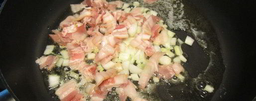 Шаг 1: запеченного в духовке ризотто с луком-пореем и панчеттой