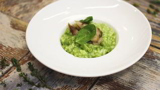 Рецепт Зеленого ризотто со скумбрией
