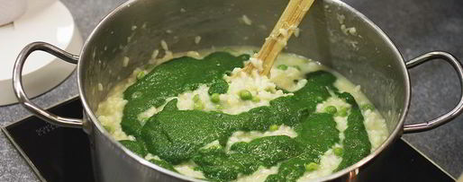 Шаг 8: зеленого ризотто со скумбрией