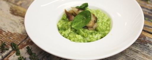 Шаг 9: зеленого ризотто со скумбрией